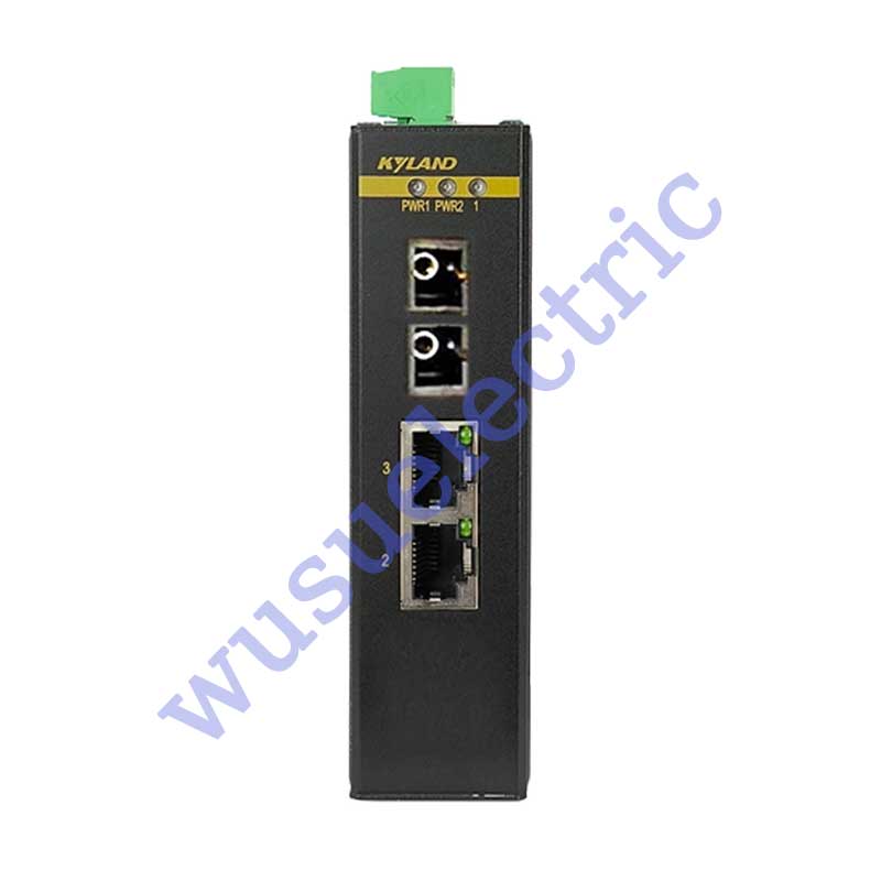 KYLAND KOM300A-1S2T-SC40-HV Industrial Grade 3-Port Ethernet Converter