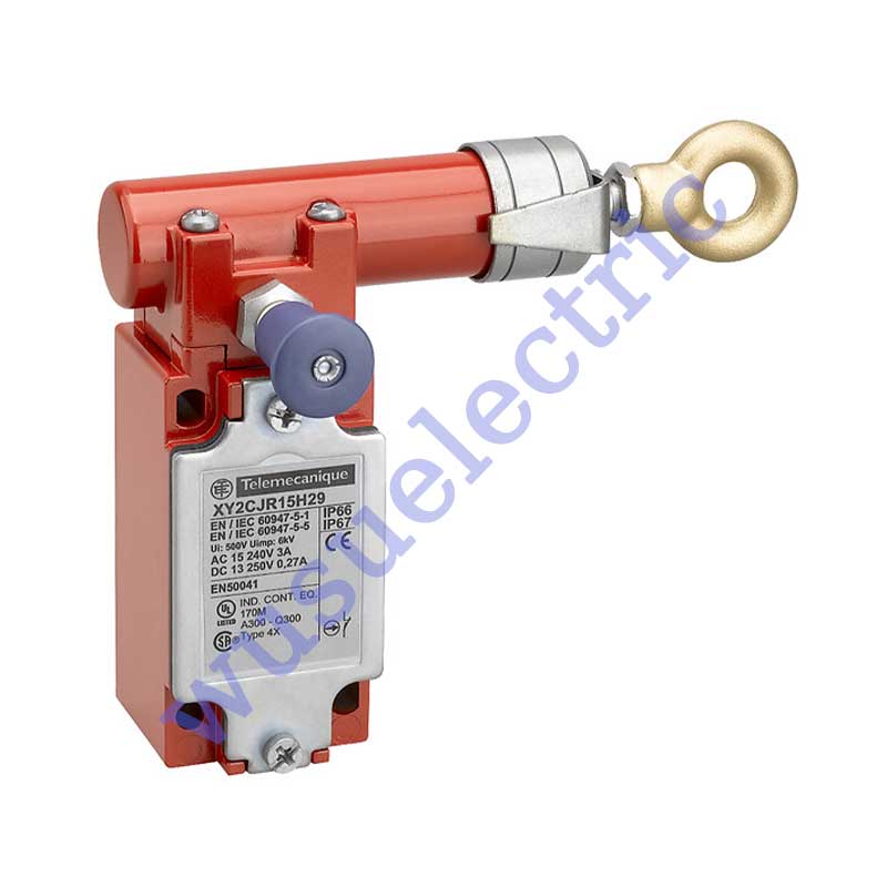 Telemecanique XY2CJR15H29 Latching emergency stop rope pull switch